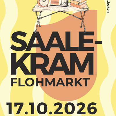 Plakat Saalekram Flohmarkt