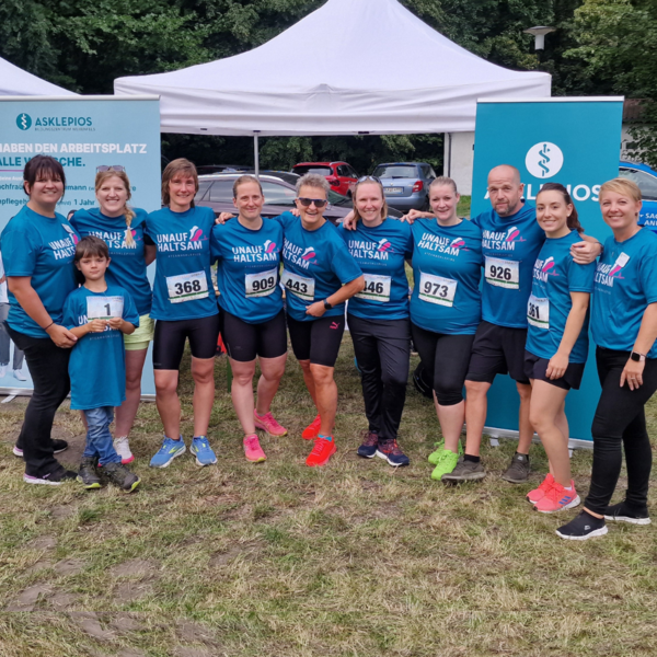 Lauf gegen Gewalt Asklepios Team
