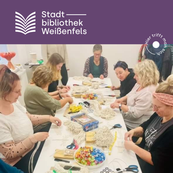 Makramee in der Stadtbiblitohek